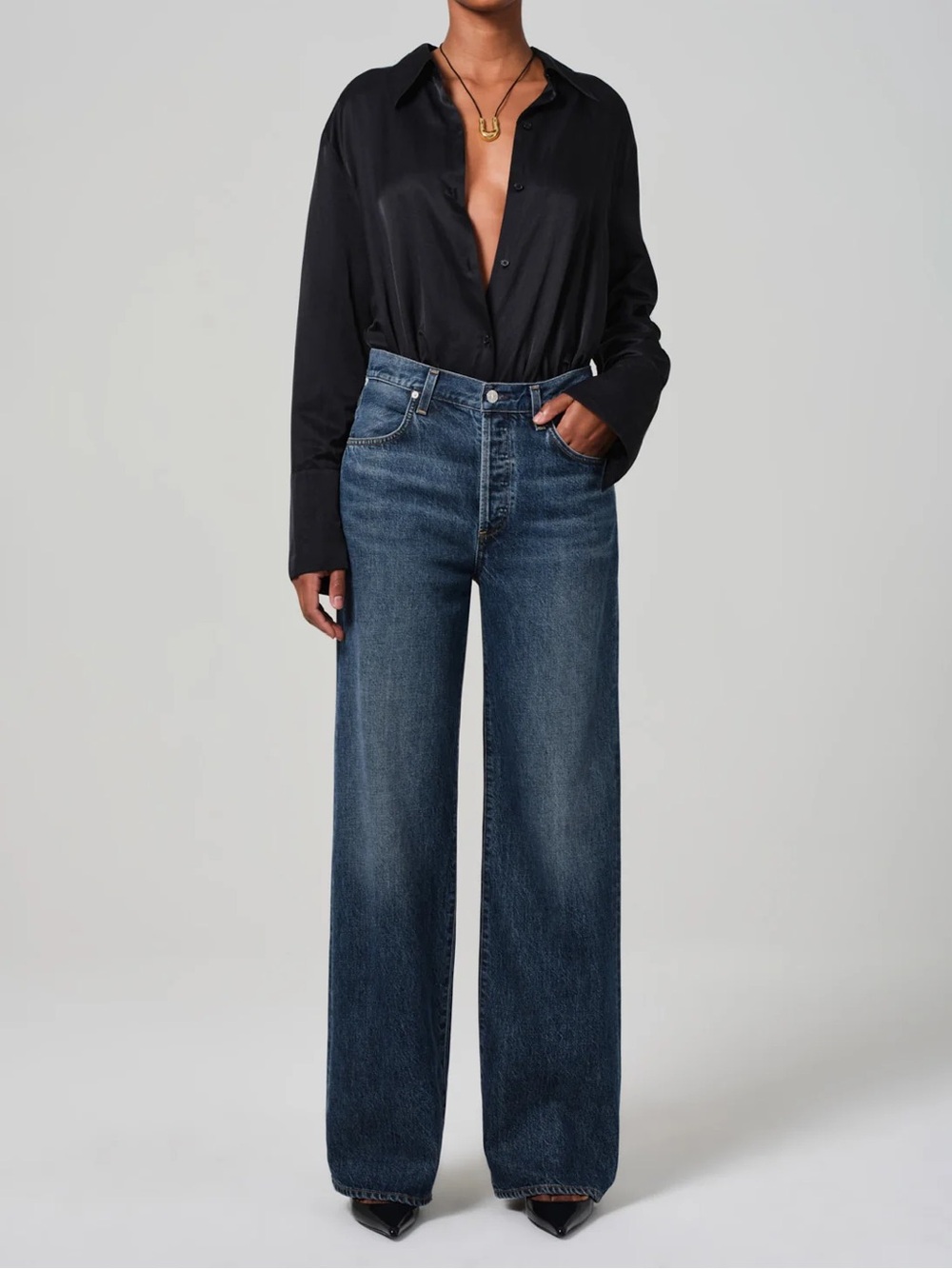 Citizens of Humanity Annina High-Rise Wide-Leg Women's Jeans in Westwood